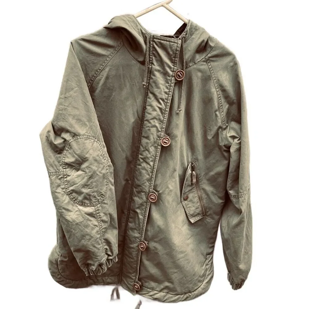 Love Tree size Medium army Green, military style coat. - Picture 3 of 8